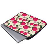 Cute red cherry pattern  laptopschutzhülle (Vorne Knopf)
