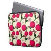 Cute red cherry pattern  laptopschutzhülle (Vorderseite Links)