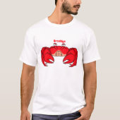 Cute red crab cartoon illustration T-Shirt (Vorderseite)