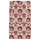 Cute Red Father Son Heart Pattern Kleine Geschenktüte (Vorderseite)