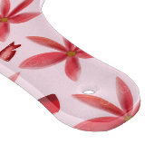 Cute Red Floral Heart Pattern Seamless Girly  Schneidebrett (Ecke)