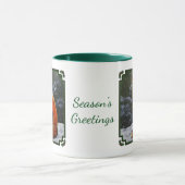 Cute Red Fox in Winter Snow Tasse (Zentrum)