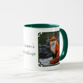 Cute Red Fox in Winter Snow Tasse (VorderseiteRechts)
