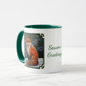 Cute Red Fox in Winter Snow Tasse (Vorderseite Links)