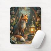 Cute Red Fox Mousepad (Mit Mouse)