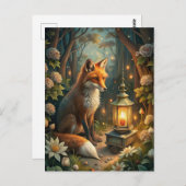 Cute Red Fox Postkarte (Vorne/Hinten)