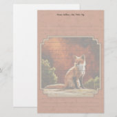 Cute Red Fox Sitting In the Sun Briefpapier (Vorne/Hinten)