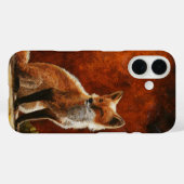 Cute Red Fox Sitting In the Sun Case-Mate iPhone Hülle (Rückseite (Horizontal))