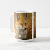 Cute Red Fox Wilderness Nature Fotograf Kaffeetasse (Vorderseite Links)