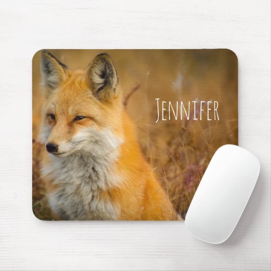 Cute Red Fox Wilderness Nature Fotograf Mousepad (Mit Mouse)