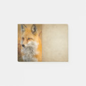 Cute Red Fox Wilderness Nature Fotograf Post-it Klebezettel (Vorderseite)