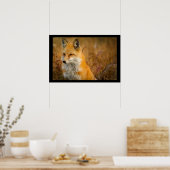 Cute Red Fox Wilderness Nature Fotograf Poster (Küche)