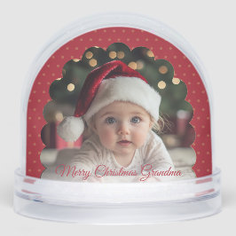 Cute Red Frame Child Photo Snow Globe Schneekugeln