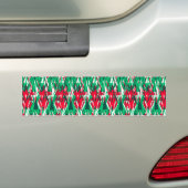 Cute red green abstract aztec pattern autoaufkleber (Auf Auto)