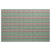 Cute red green abstract aztec pattern stoff (Yard (91,4 cm))