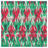 Cute red green abstract aztec pattern stoff (Nahaufnahme)