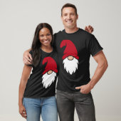 Cute Red Hat Christmas Gnome T-Shirt (Unisex)