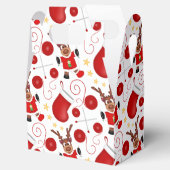 Cute Red Holiday Christmas Reindeer Geschenkschachtel (Geöffnet)