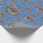 Cute red kitten - cat pattern geschenkpapier (Ecke)