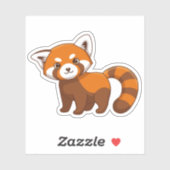 Cute Red Panda Aufkleber (Blatt)