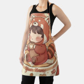 Cute Red Panda Coffee Kitchen Chef Apron Schürze (InSitu)