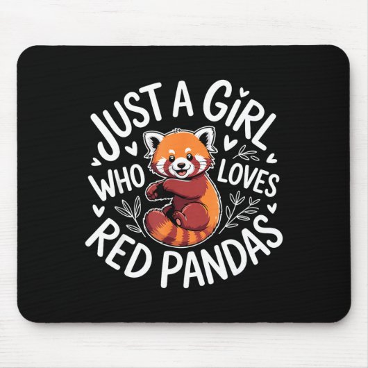 Cute Red Panda Costume For Women Girls Kids Red Pa Mousepad (Vorne)