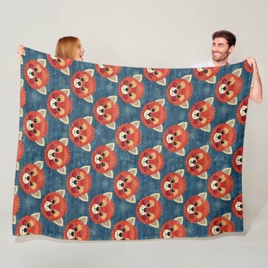 Cute Red Panda Fleecedecke (Beispiel)