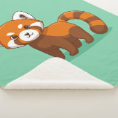 Cute Red Panda on Green Sherpadecke (3/4)