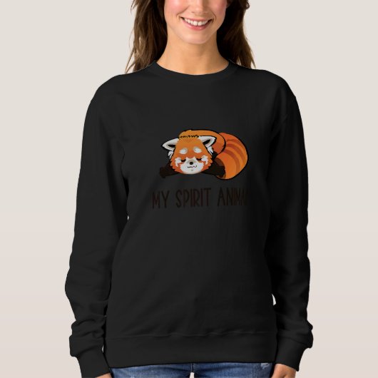 Cute Red Panda Red Panda My Spirit Animal 1 Sweatshirt (Vorderseite)