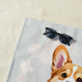 Cute Red Pembroke Welsh Corgi Dog Strandtuch (Beispiel)