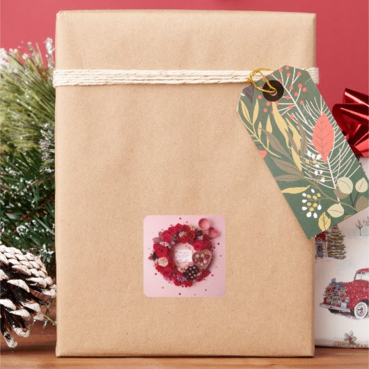 Cute Red Rose Romantic Valentine Sticker Sheet  (Feiertag)