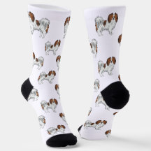 Cute Red Sable Phalène Dog Pattern Dog Lover