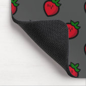 Cute Red Strawberry Pattern for Vegetarians Mousepad (Ecke)