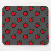 Cute Red Strawberry Pattern for Vegetarians Mousepad (Vorne)