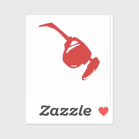 Cute Red sun glass for him\watercolor Aufkleber (Blatt)