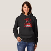 Cute Red Truck French Bulldog Valentines Day Costu Hoodie (Vorne ganz)