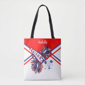 Cute Red, White and Blue Cheerleader Design 2 Tasche (Vorderseite)