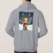 Cute reindeer christmas cozy winter wear for  hoodie (Rückseite)
