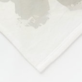 Cute Reindeer Christmas fleece Blanket (Ecke)