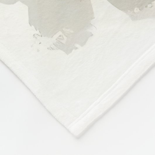 Cute Reindeer Christmas fleece Blanket (Ecke)