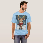Cute reindeer christmas for festive outfits T-Shirt (Vorne ganz)