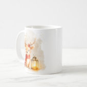 Cute Reindeer Christmas Mug Wrap Kaffeetasse (Vorderseite Links)