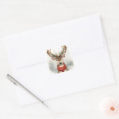 Cute Reindeer Christmas Sticker (Umschlag)