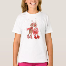 Cute Reindeer Christmas Sweatshirt – Cozy 3D