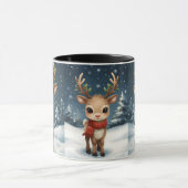 Cute reindeer christmas travel mug for cozy drinks tasse (Zentrum)