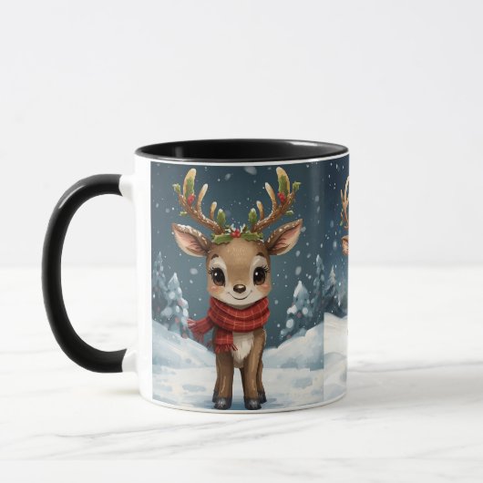 Cute reindeer christmas travel mug for cozy drinks tasse (Links)