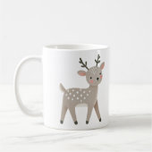 Cute Reindeer Drawing Christmas Kaffeetasse (Links)