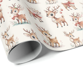 Cute Reindeer Geschenkpapier