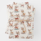 Cute  Reindeer Geschenkpapier Set (Beispiel)