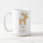 Cute Reindeer Holiday Coffee Mug Christmas Gift Kaffeetasse (Links)